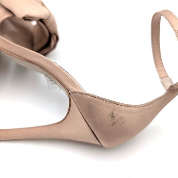 Steve Madden Trusty Ankle Strap Heel Sandal Women's Blush Satin Size US5.5M EU36 - Picture 7 of 13